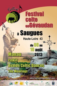 Affiche 2013 du Festival celte en Gevaudan